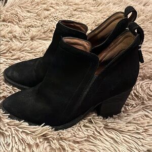 Jeffrey Campbell Black Suede Ankle Booties